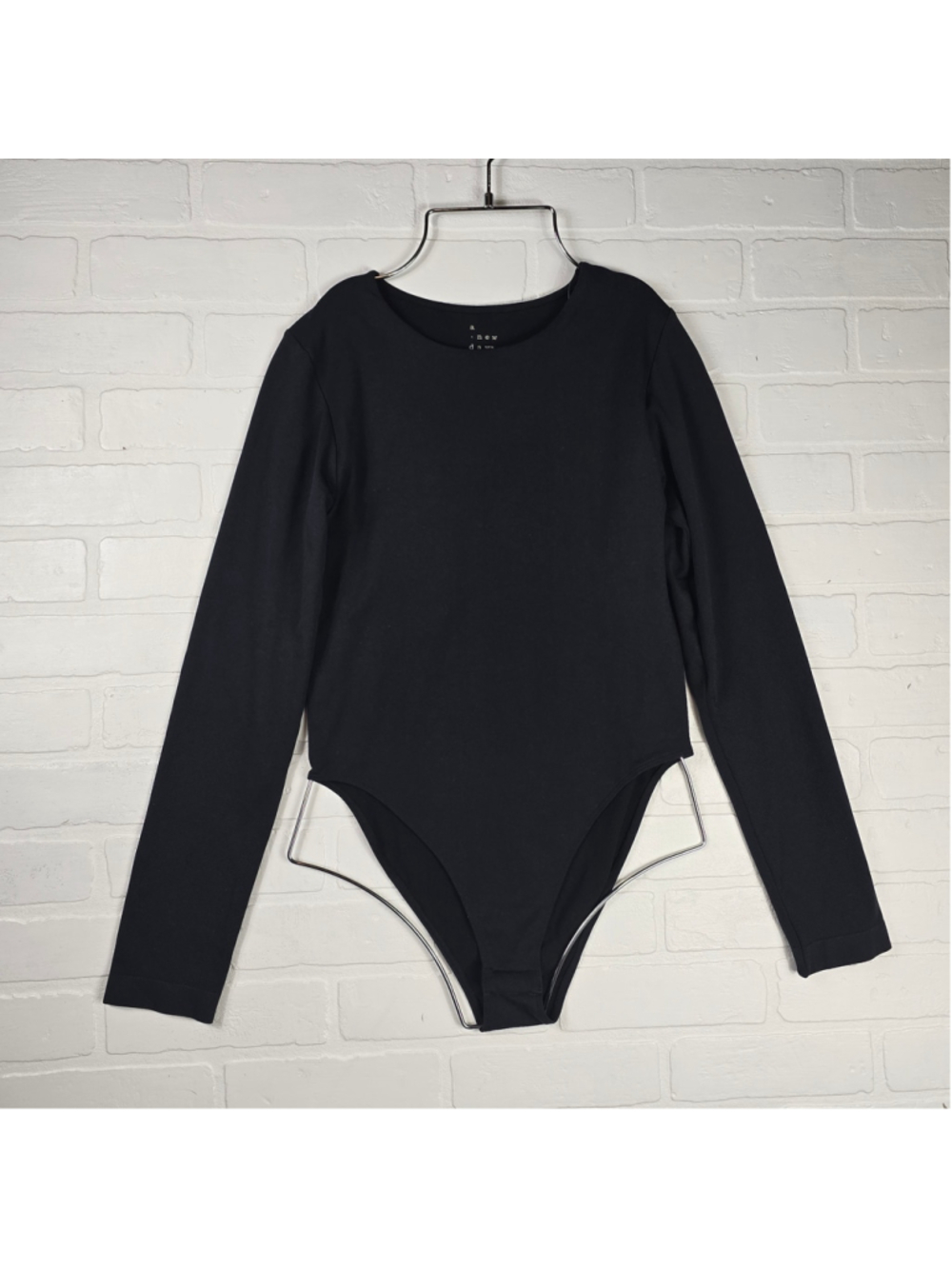 Women's A New Day Black Long Sleeve Bodysuit Size Large